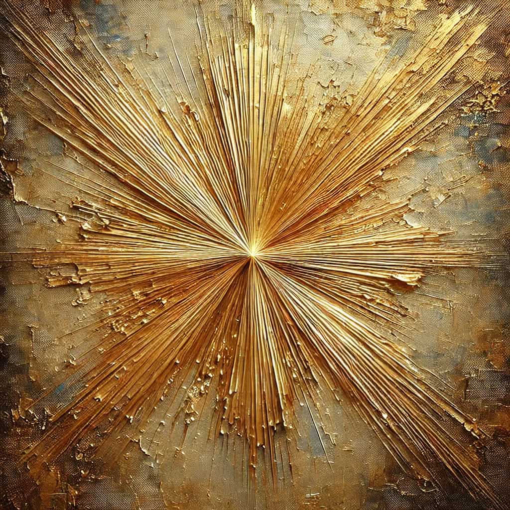 Golden Lined Starburst